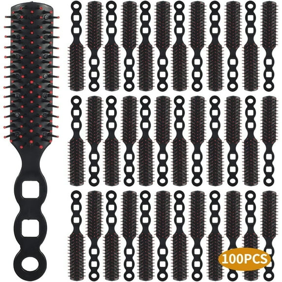 100 Packs Hair Brushes for Homeless, Hair Brush in Bulk for Women Curly Wet Dry Hair Styling Detangling, Suitable for Travel Homeless Shelter Airbnb Hotel Nursing Home Charity Church