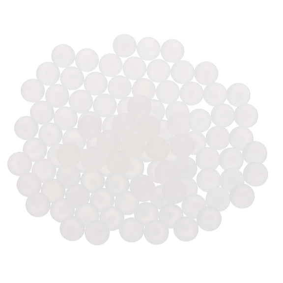 100 Packs PP Plastic Bearing Balls 6mm Solid Plastic Balls, White
