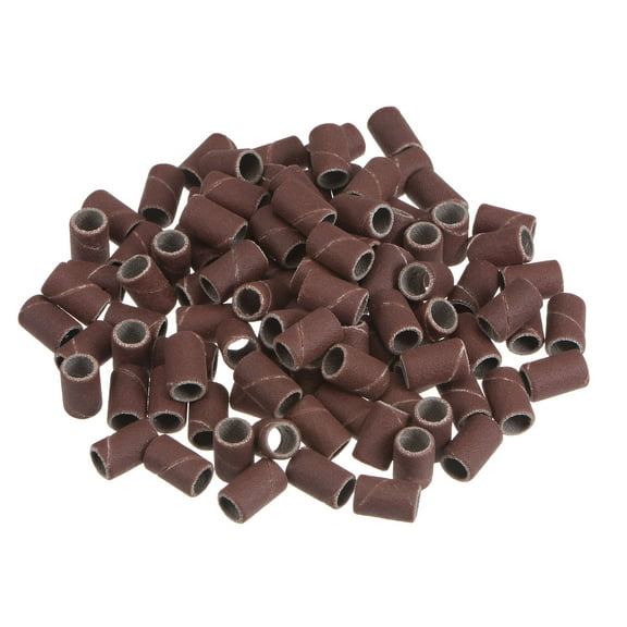 100 Packs Sanding Drums 1/4 Inch Mini Sanding Sleeves 240 Grit Sanding Bands for Drum Sander