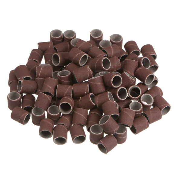 100 Packs Sanding Drums 3/8 Inch Mini Sanding Sleeves 240 Grit Sanding Bands for Drum Sander
