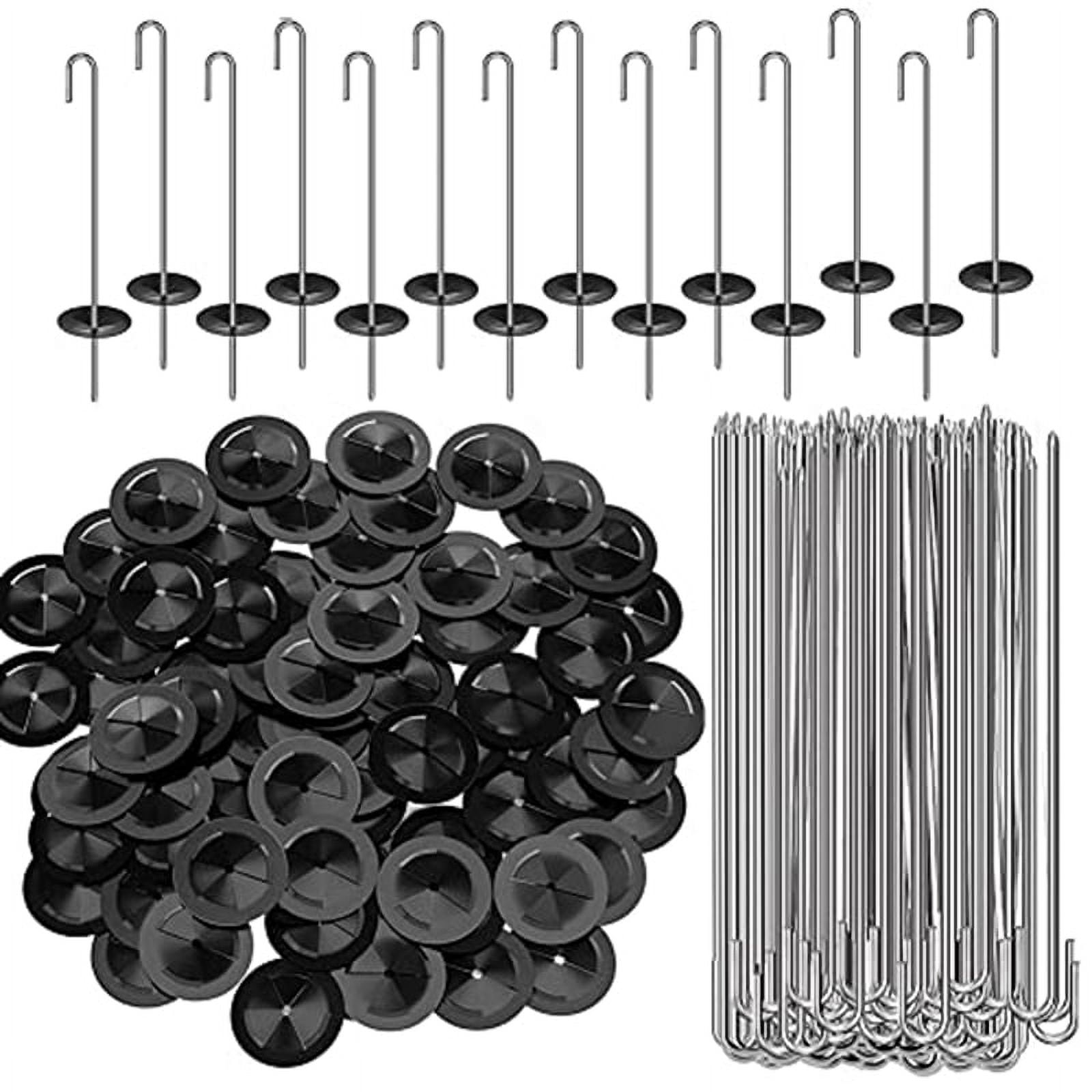 100 Packs Solar Panel Guard Clips, Stainless Steel Wire Fence Fasteners Animal Guard Roll Kit for Solar Panel