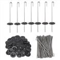 Slar Railing 100 Packs Stainless Steel Solar Panel Guard Clips, Wire Fence Fastener ...