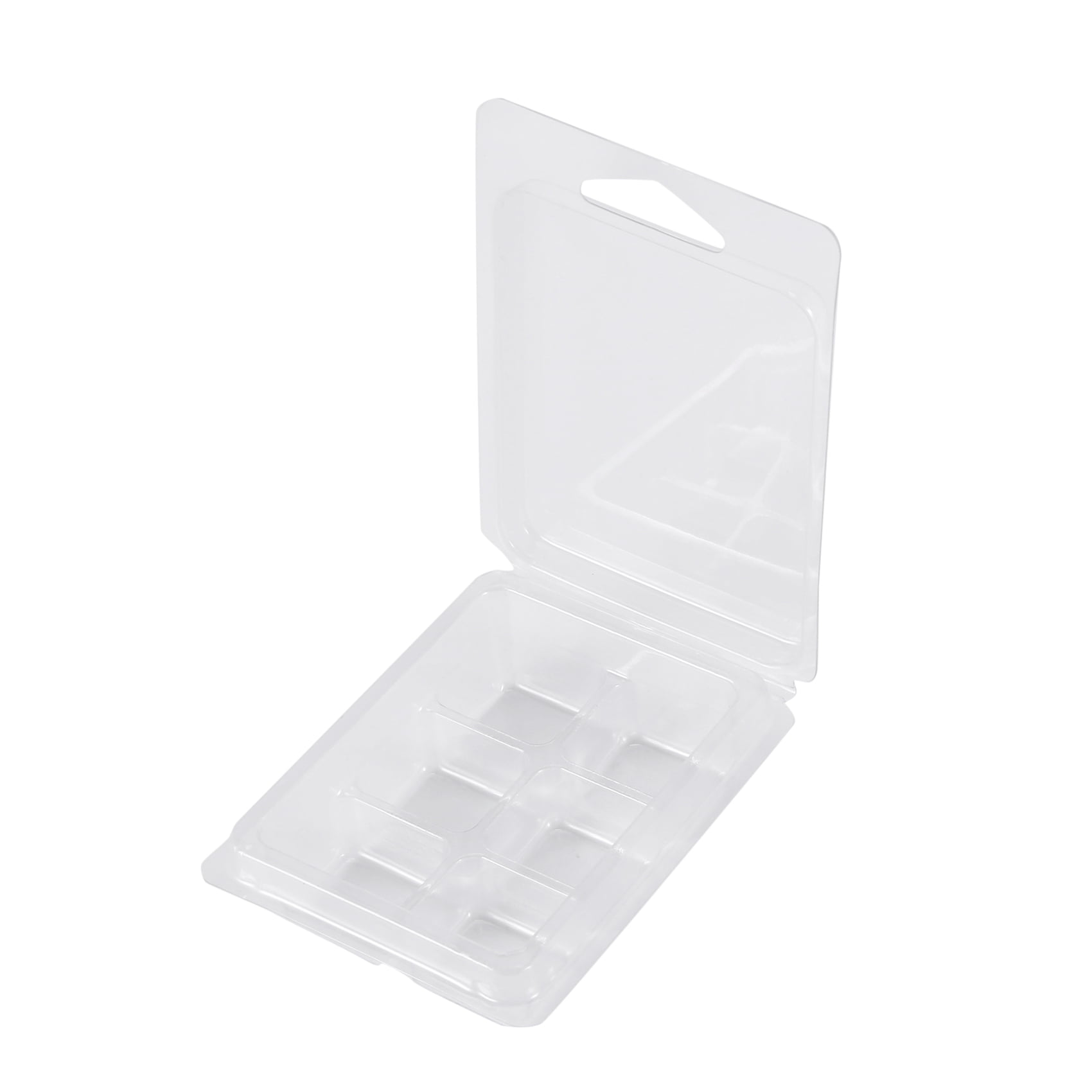 YYCH Wax Melt Molds - 100 Packs Clear Empty Plastic Wax Melt Clamshells for  Wickless Wax Melt Candles