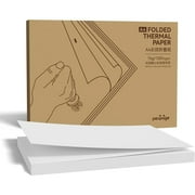 100 Pages Folded A4 Thermal Printer Paper for Long-lasting, 8.5 x 11 Inch for A40 Printer PocketJet HPRT MT800/MT800Q 100 Pages