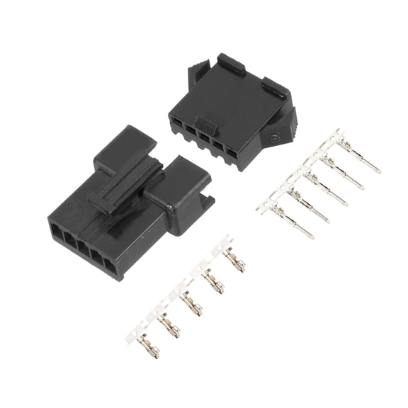 100 Pairs 2.54mm 5 Pin Male Female JST-SM Housing Crimp Terminal Connector