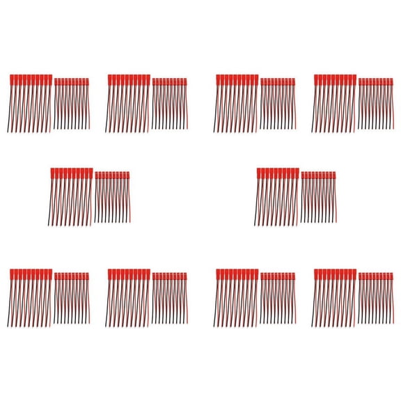 100 Pairs 2 Pin JST Plug Socket Connector M to F 110mm Cable Wire Red Black