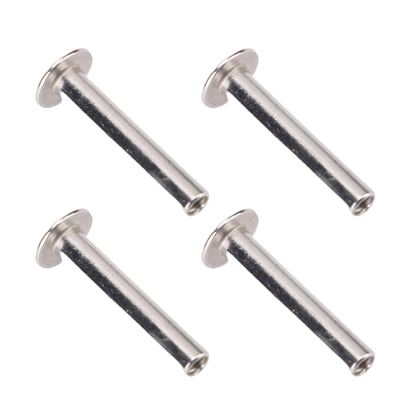 100 Pairs M3 Stainless Steel Round Flat Head Rivets and Screws Set ...
