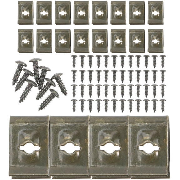 100 Pairs of Wire Clamp Cable Clamps Wire Clips Wire Clamps Set Self Tapping Screw Clamp