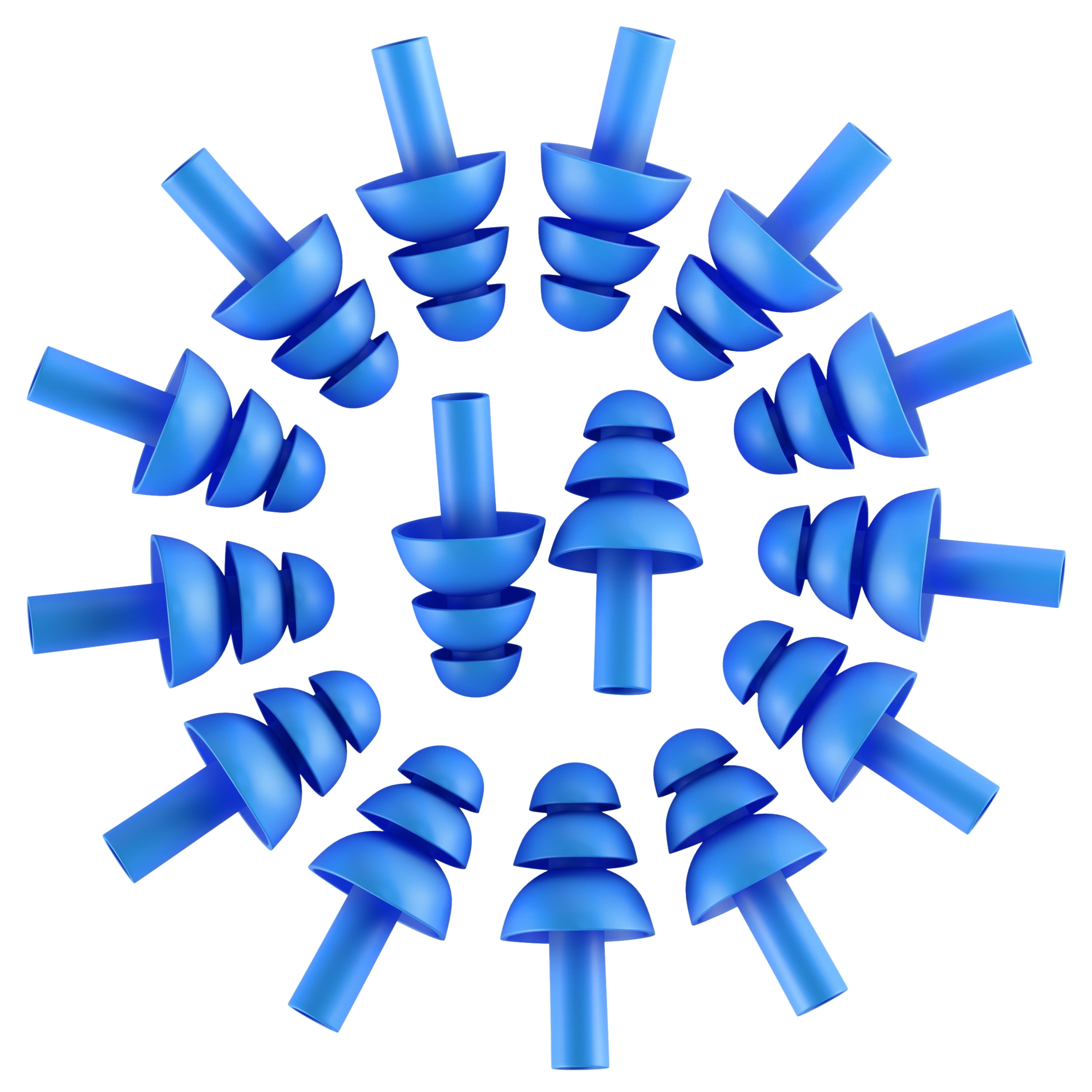 100 Pairs of Soft Reusable Ear Plugs for Sleeping & Swimming - Noise Reduction up to 25dB - Bulk