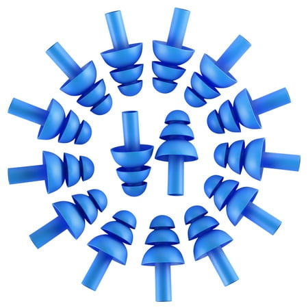 100 Pairs of Soft Reusable Ear Plugs for Sleeping & Swimming - Noise Reduction up to 25dB - Bulk
