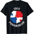 thumbnail image 1 of 100% Panamanian Shirt | Proud Panamanian Shirt | Flag Panama T-Shirt, 1 of 3