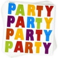 thumbnail image 1 of 100 Party Party Party Cocktail Napkins size 25*25 cm 18gsm, 1 of 7