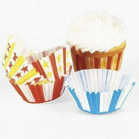 100 Pc Big Top Carnival Cupcake Baking Cups Kitchen