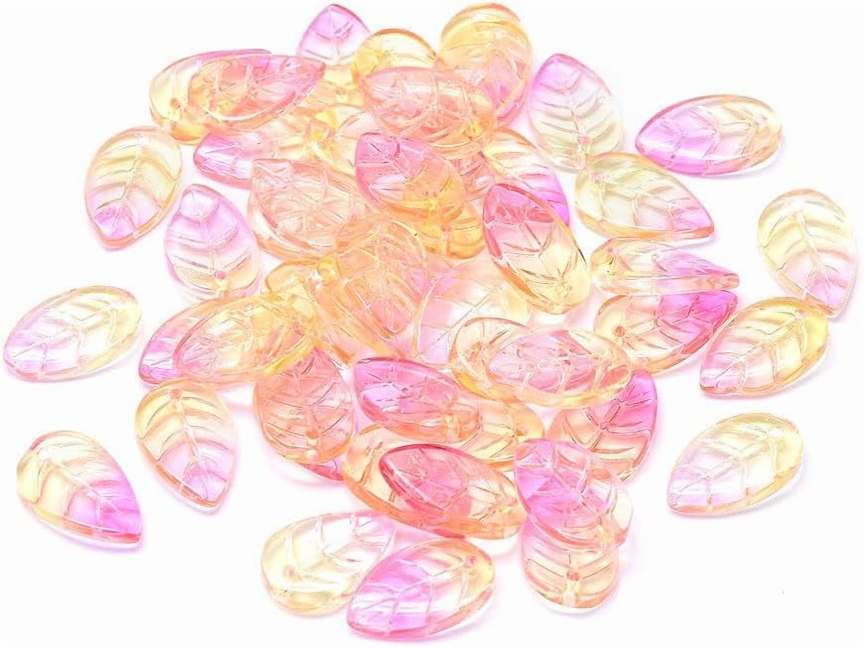 120pcs Teardrop Glass Charms - 9x6mm Crystal Pendants For DIY Jewelry Making, Necklace, Earrings, Bracelet Crafts