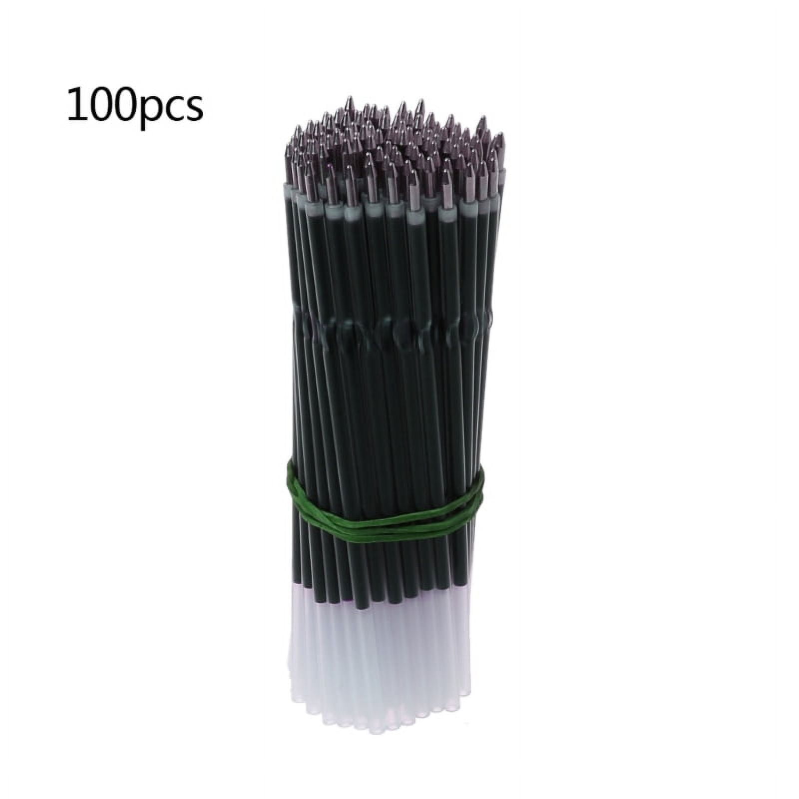 100 Pcs 0.7 mm Ballpoint Pen Refills Medium Point for Retractable Pens