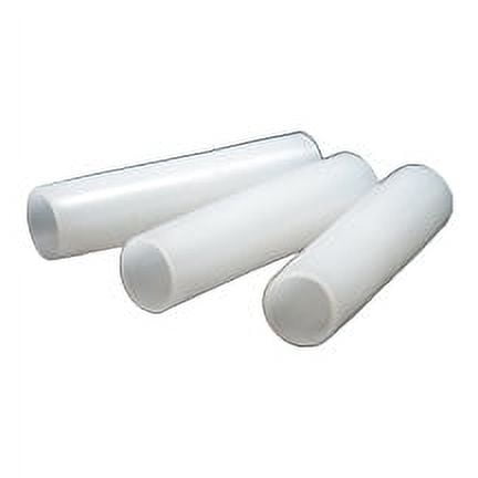100 Pcs 1/2" Dowel Connectors Use these rigid plastic connectors to connect our 1/2" x 36 dowels to create a 72 banner dowel. Great for displays, wall hangings and other applications