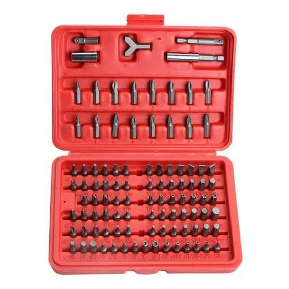 100 - Pcs 1/4 Torx Hex Torq Security Bit Set Tamper Proof Case Screwdriver