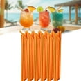 thumbnail image 1 of 100 Pcs 10'' Straws, Bendable Drinking Straws, Flexible Straws Drinking Plastic Disposable, Colored Plastic Straws, Extra Long Food Grade Straws Disposable for Juice Beverage Drinks Home Use, Orange, 1 of 8