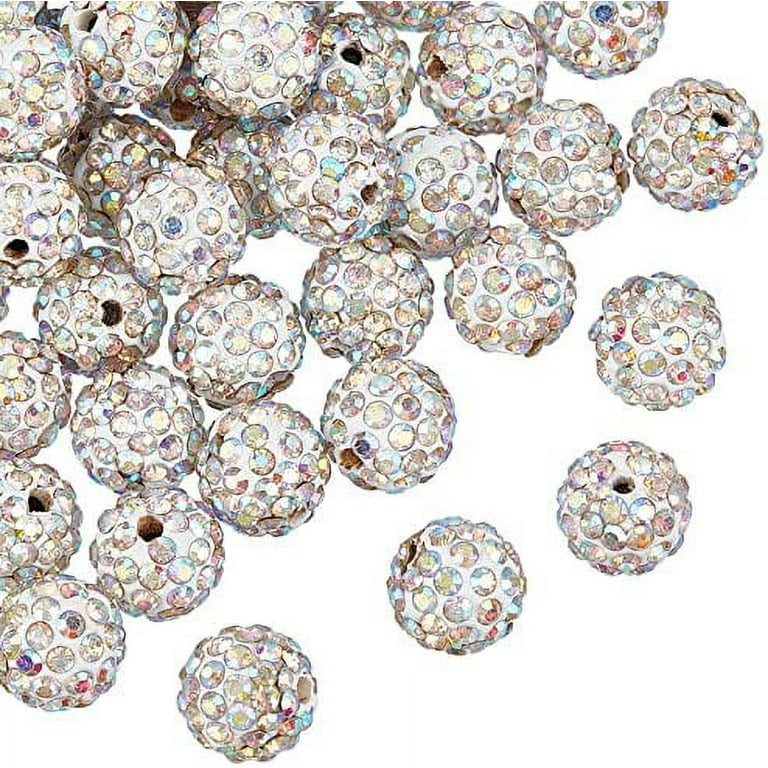 Gold w/ Crystal AB Rhinestone Rondelle Spacer Beads 6mm (Sku 6029) Czech Glass Beads by GR8BEADS - The Bead Obsession