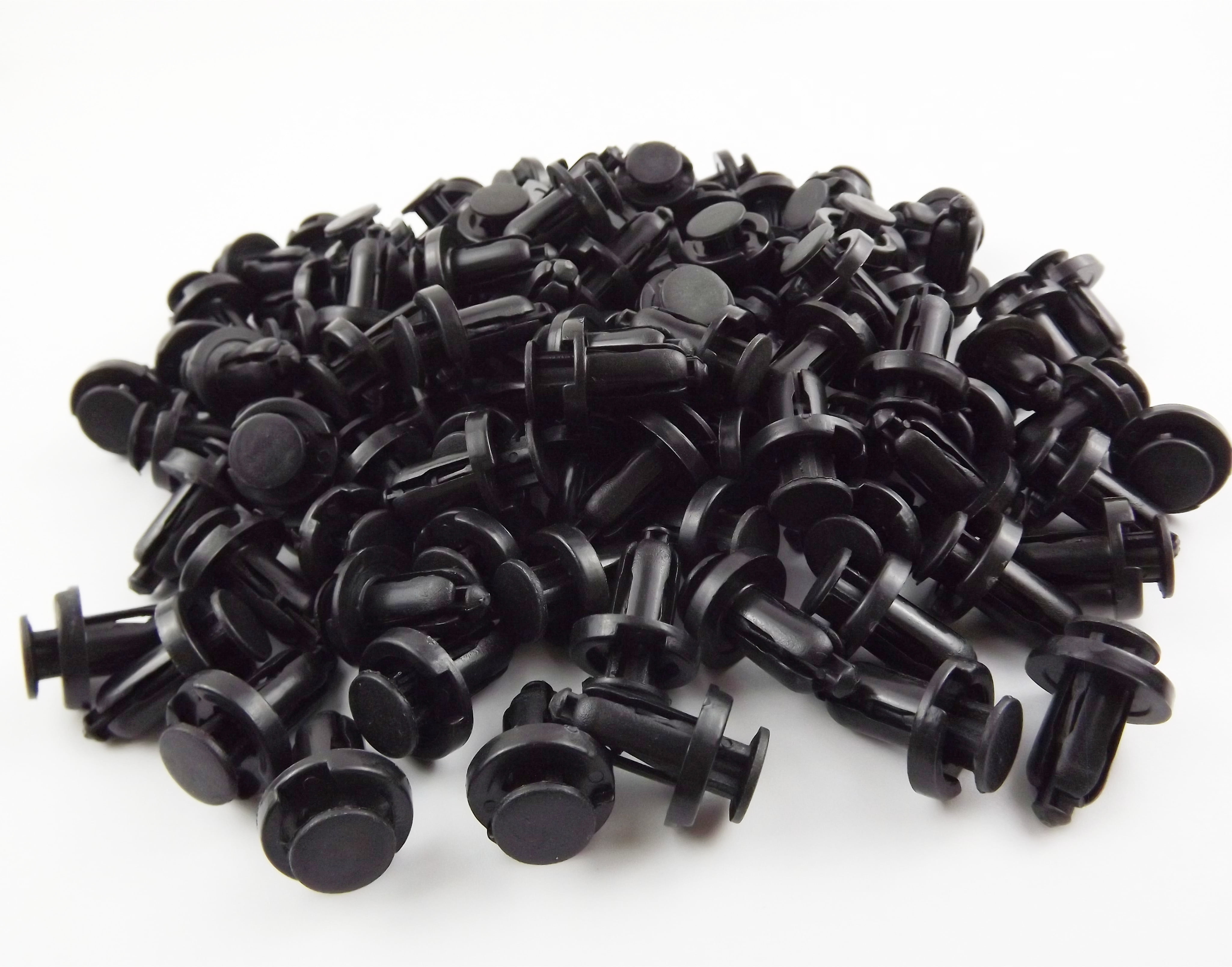 100 Pcs 10mm Clips Plastic Push Type Rivet Retainer Fastener for Honda 91503-SZ5-003