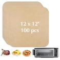 thumbnail image 1 of 100 Pcs 12-inch Air Fryer Parchment Paper Liners - Non-Stick Unbleached Pre-Cut Squares for Ninja SP101 SP151 SP351 SP201 SP301, Safe & Disposable Air Fryer Paper Liner Sheets, 1 of 6