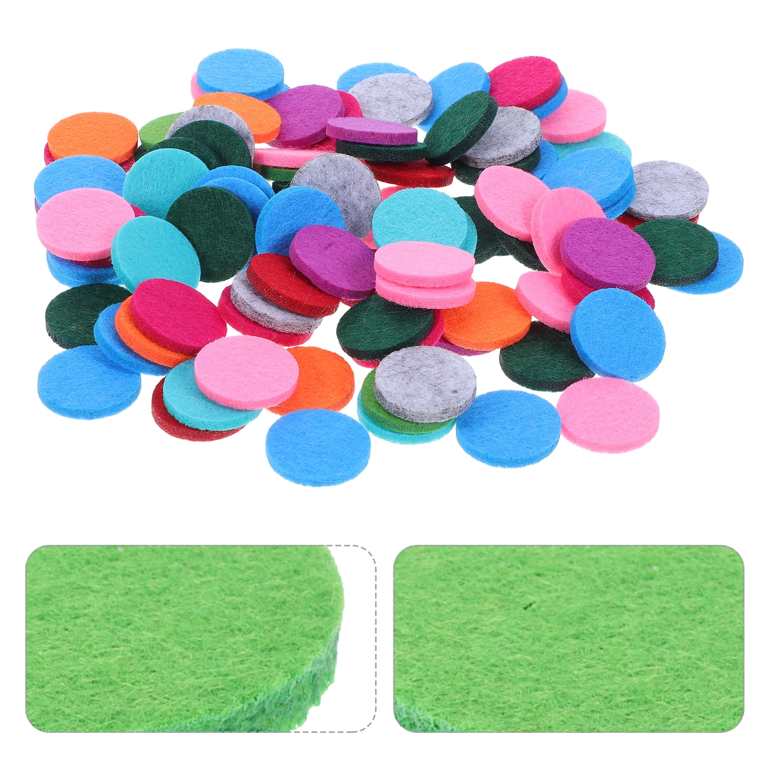 100 Pcs 17.5mm Replacement Felt Pads for 25mm Essential Oil Diffuser ...