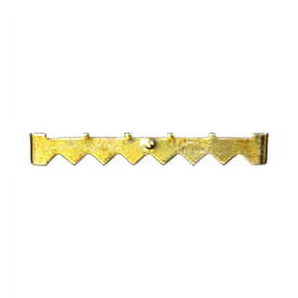 100 Pcs 2 No Nail Sawtooth Hangers, 5/16" wideSawtooth hangers are Yellow Zinc plated. Use on hardwoods.