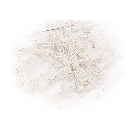 100Pcs 2 x 3 x 4mm Square Head White Diffused Light Emitting Diode Lamp LEDs