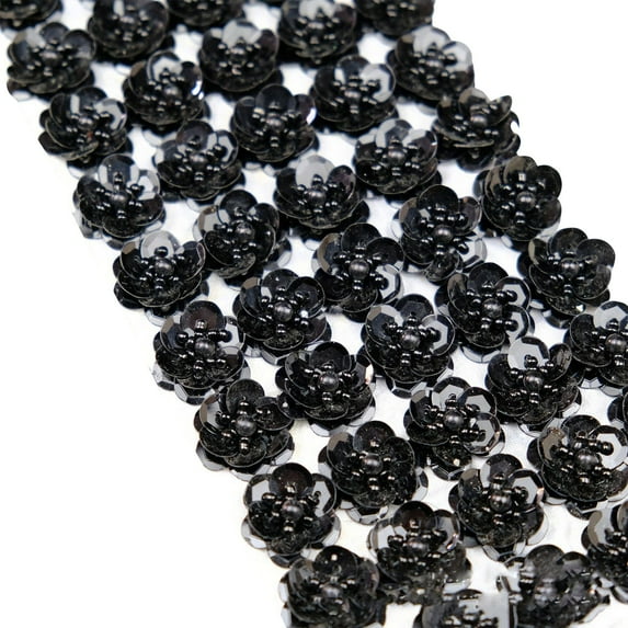 100 Pcs 2Cm Sequin Flowers Flat Back Patches Handmade Sewing 3D Embellishments, Diy Wedding Crafts Shoes Bags Garment Accessories, Decorations For Stage Performance