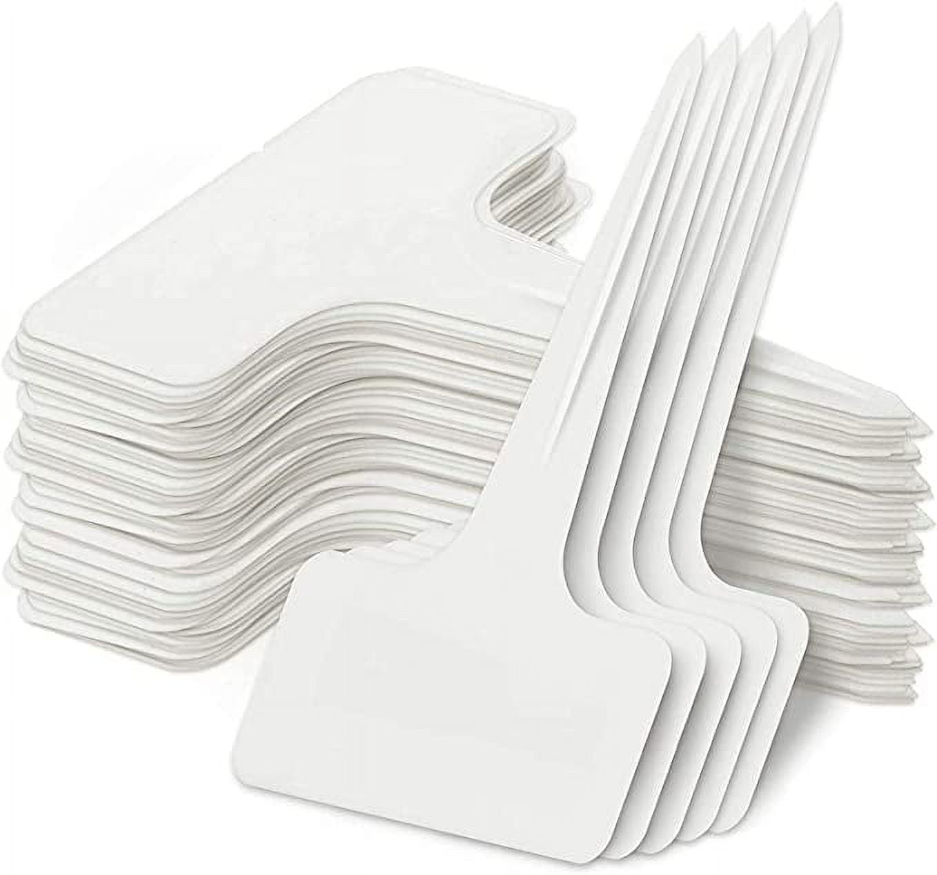 100 Pcs 3.9 Inch Plastic Plant Labels Garden Marker Nursery Tags T-Type ...