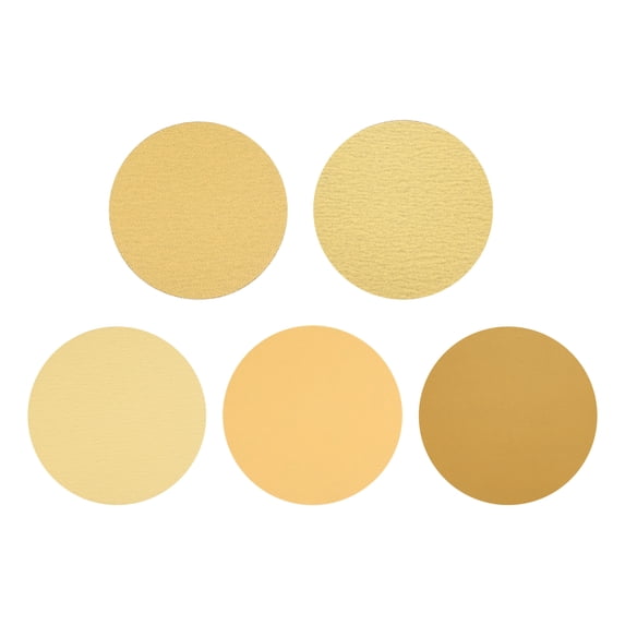 100 Pcs 3 Inch Sanding Disc 40/60/80/120/180/240/320/400/600/800 Grit Hook and Loop Sandpaper Random Orbital Sander Pads for Woodworking Automotive Metal Polishing, Yellow