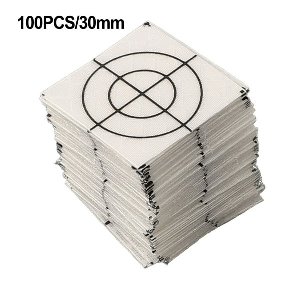 100 Pcs 30mm total station reflector reflector silver reflective target