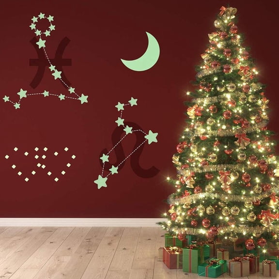 100 Pcs 3D Wall Glow In The Dark Stars Stickers Kids Home Nursery Decor DIY