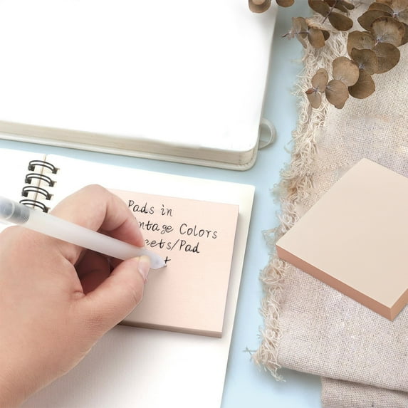 100 Pcs 3x3 Inch Sticky Notes | Self-Adhesive Memo Pads | Yellow Sticky Note Sheets | Removable & Repositionable | For Books, Planners & Office Organization