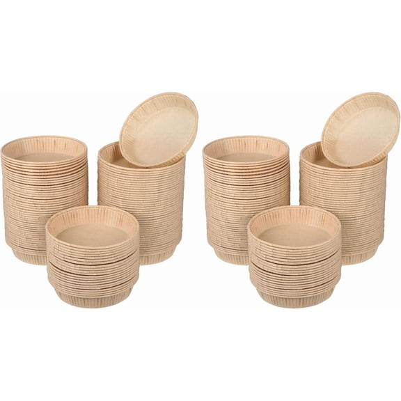 100 Pcs 4 Inch Baking Cake Paper Mold Muffins Mini Tart Cups Tray Oven Containers Dessert Food Grade Parchment