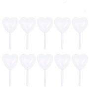 100 Pcs 4ml Disposable Plastic Heart Shape Liquid Dropper Pasteur Pipettes Plastic Squeeze Transfer Pipettes Suitable for Chocolate Cupcakes Strawberries