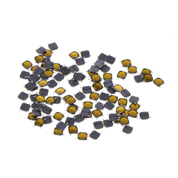 100 Pcs 4x4x0.7mm 4 Pin SMD Micro Momentary Push Button Tactile Switch