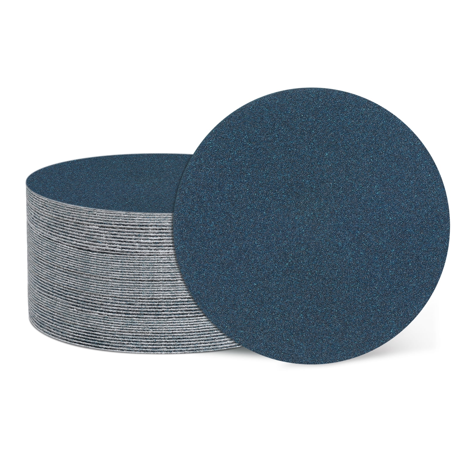 100 Pcs 5 Inch Sanding Disc 100 Grit Hook and Loop Sandpaper Random Orbital Sander Pads for Woodworking, Metal, Stone Grinding and Polishing, Blue