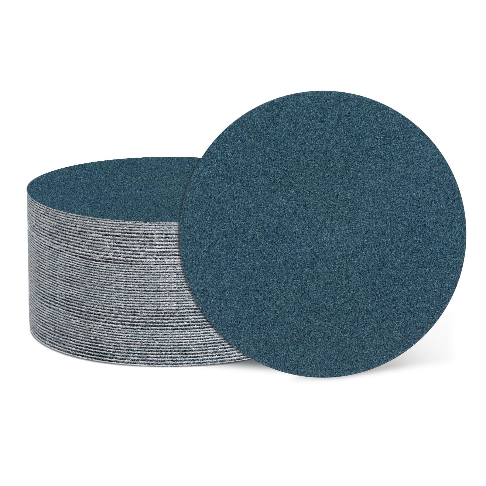 100 Pcs 5 Inch Sanding Disc 180 Grit Hook and Loop Sandpaper Random Orbital Sander Pads for Woodworking, Metal, Stone Grinding and Polishing, Blue