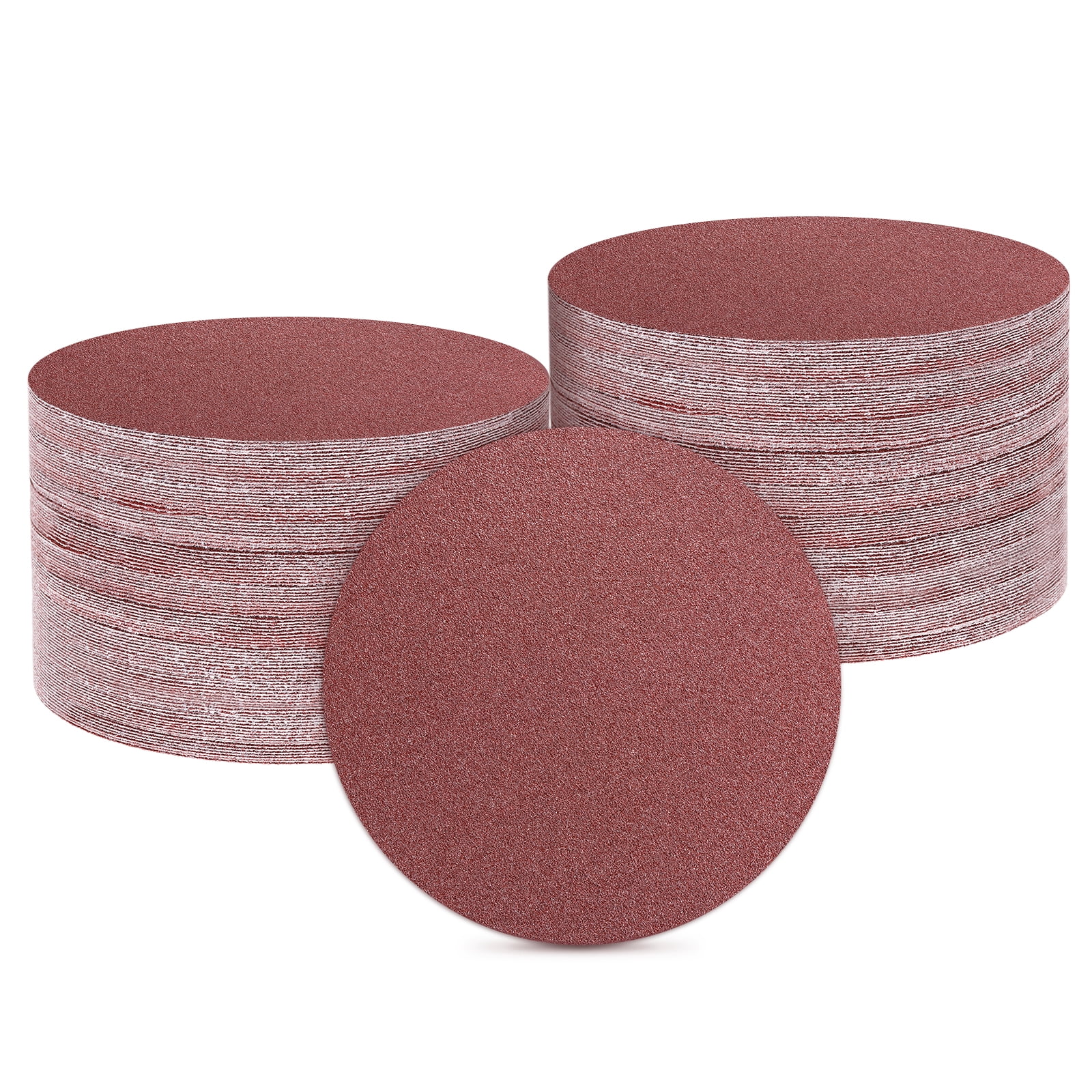 100 Pcs 5 Inch Sanding Disc 60 Grit Hook and Loop Sandpaper Random Orbital Sander Pads for Woodworking Automotive