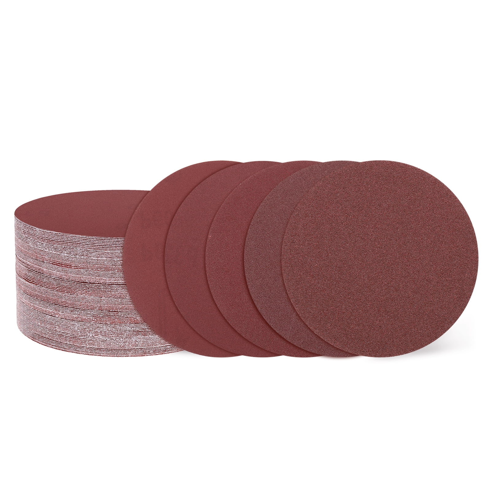 100 Pcs 5 Inch Sanding Disc 80/100/120/180/240/320/400/600/800/1000 Grit Hook and Loop Sandpaper Random Orbital Sander Pads for Woodworking Automotive