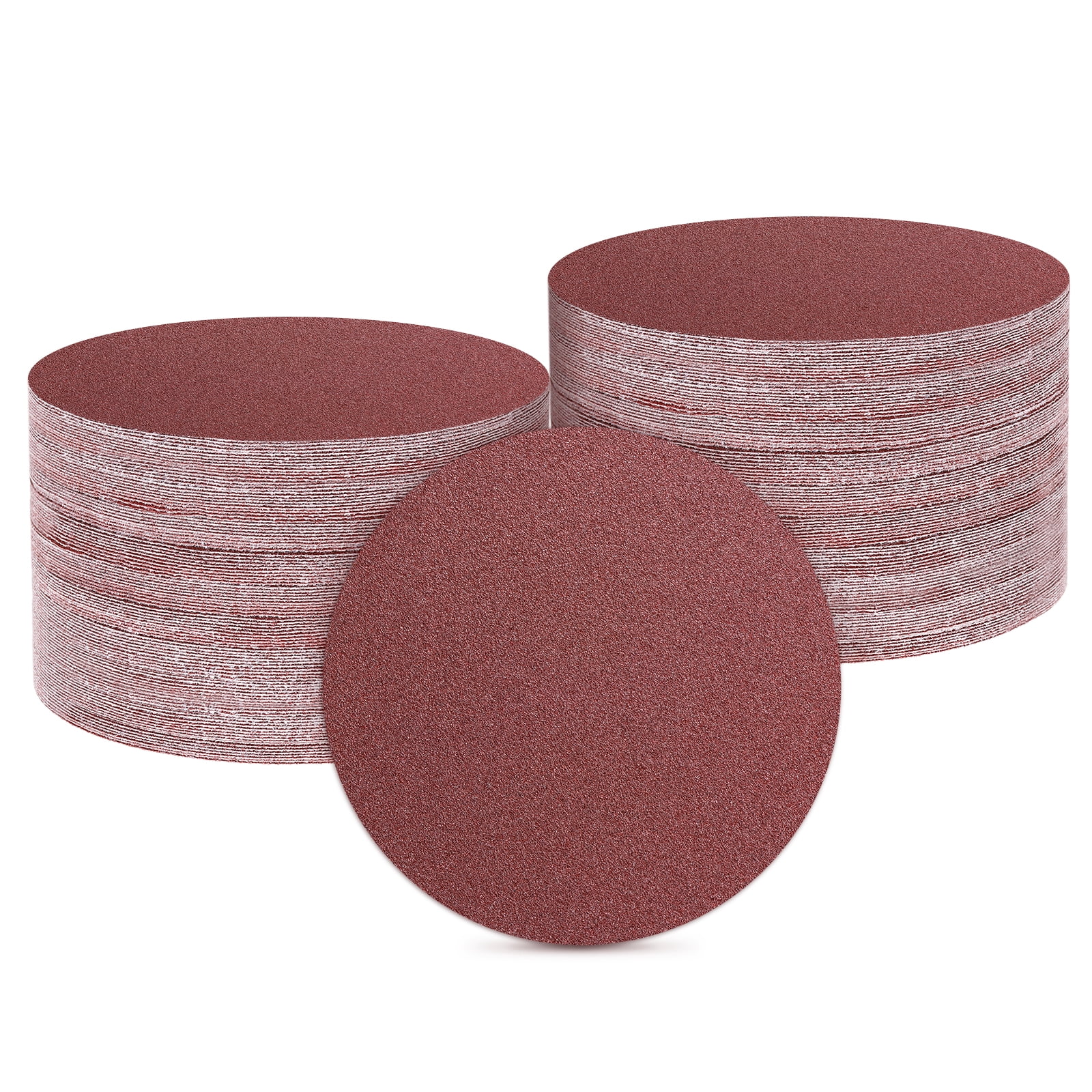 100 Pcs 5 Inch Sanding Disc 80 Grit Hook and Loop Sandpaper Random Orbital Sander Pads for Woodworking Automotive