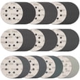 100 Pcs 5 Inch Sanding Discs Hook & Loop 8 Holes Wet Dry Sandpaper 180 ...