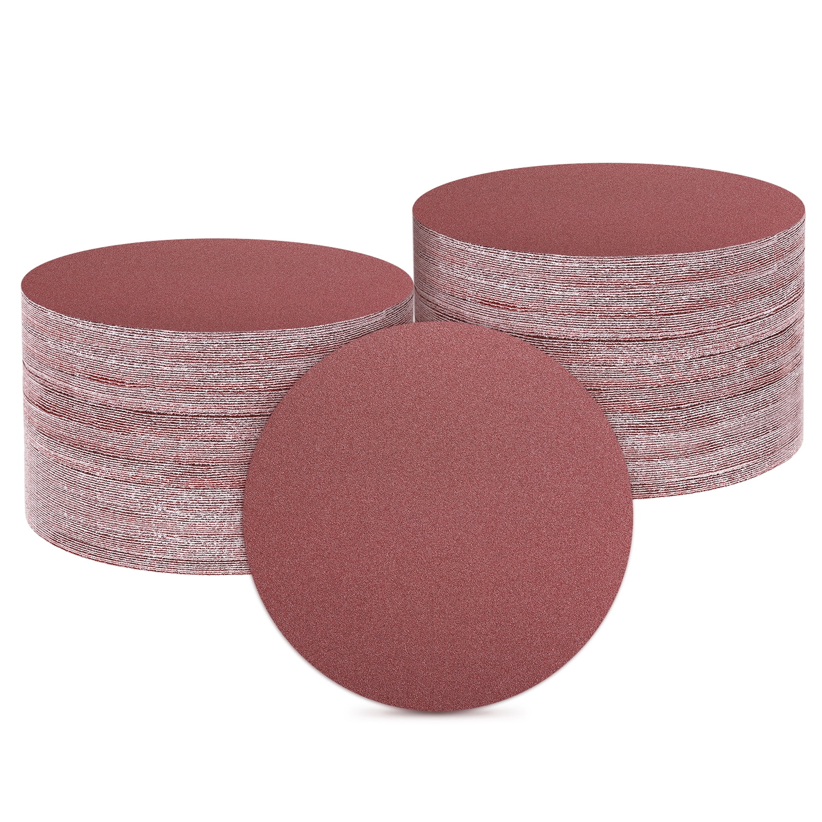 100 Pcs 6 Inch Sanding Disc 150 Grit Hook and Loop Sandpaper Random Orbital Sander Pads for Woodworking Automotive