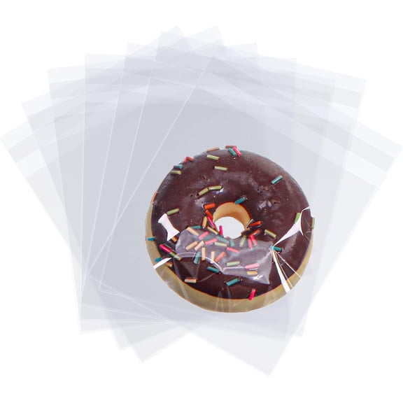 100 Pcs 6x6 Inch Clear Self Sealing Cellophane Bags Tutuviw Resealable Adhesive Candy Packaging Poly Bag Individually Wrapped Party Favor Packaging Bags Self Sealing Plastic Gift Bags
