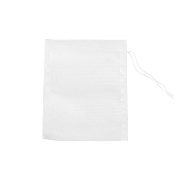 100 Pcs 7x9cm Non Woven Tea Filter Bag, Disposable Drawstring Seasoning Pouch, Herbal Decocting Sack, Multi Functional Spice Infuser Separation Bag For Kitchen Home