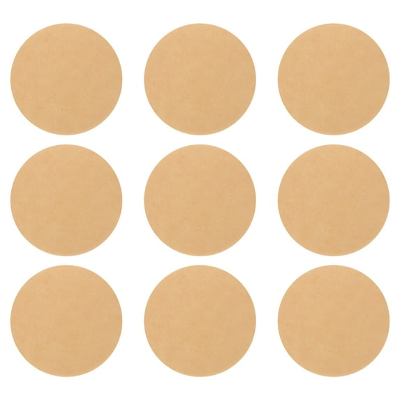 100 Pcs 9.5 Inch Round Barbecue Paper Safe Non-stick Parchment Paper Baking Paper Liners Baking Sheets for Cooking Steaming (Random Color)