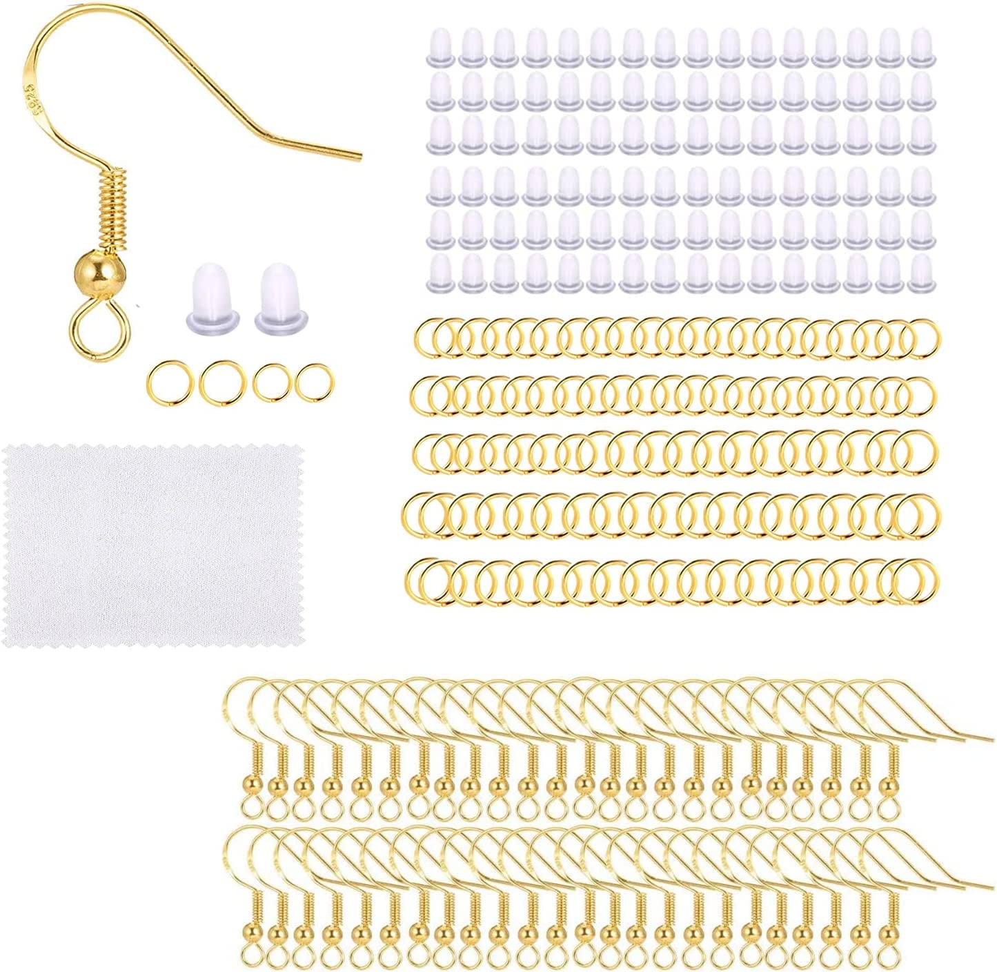 Amazon Diy Rubber Earring Backs 100 Pcs 925 Sterling Silver