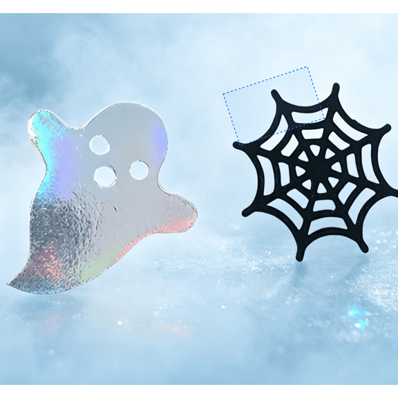 100 Pcs A Little Boo Halloween Confetti – Ghost & Spider Web Table Decor for Baby Shower & Spooky Birthday Party