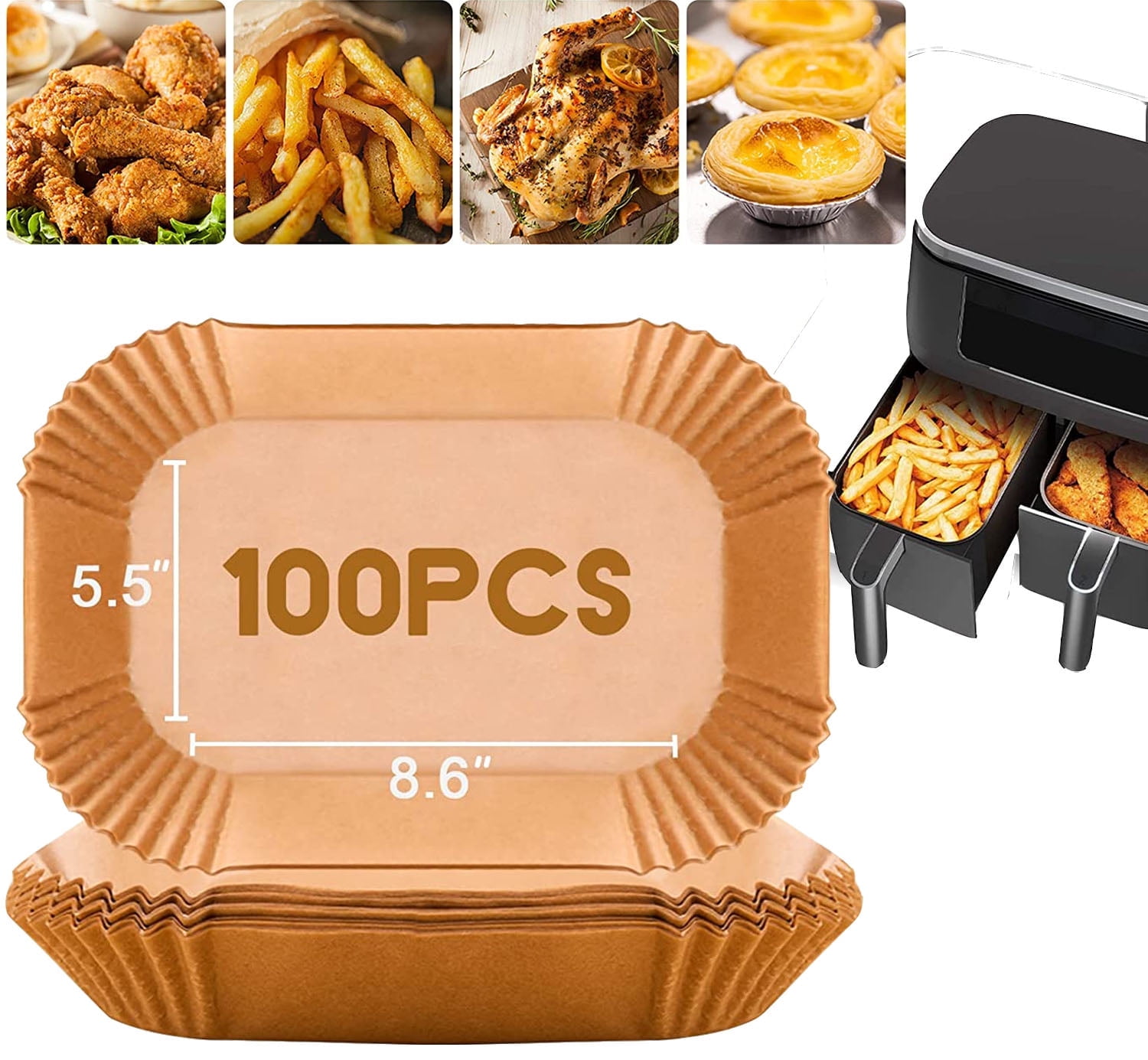 https://i5.walmartimages.com/seo/100-Pcs-Air-Fryer-Liners-8-6in-Rectangle-Non-Stick-Disposable-Paper-Liner-Unbleached-Oil-Proof-Airfryer-Natural-Parchment-Liners-Fryers-Frying-Pan-Mi_5f21e57e-d9eb-42a9-ab5d-d75998afbaa9.a9d7bfdfbd604aedd3c254e1e91ab609.jpeg